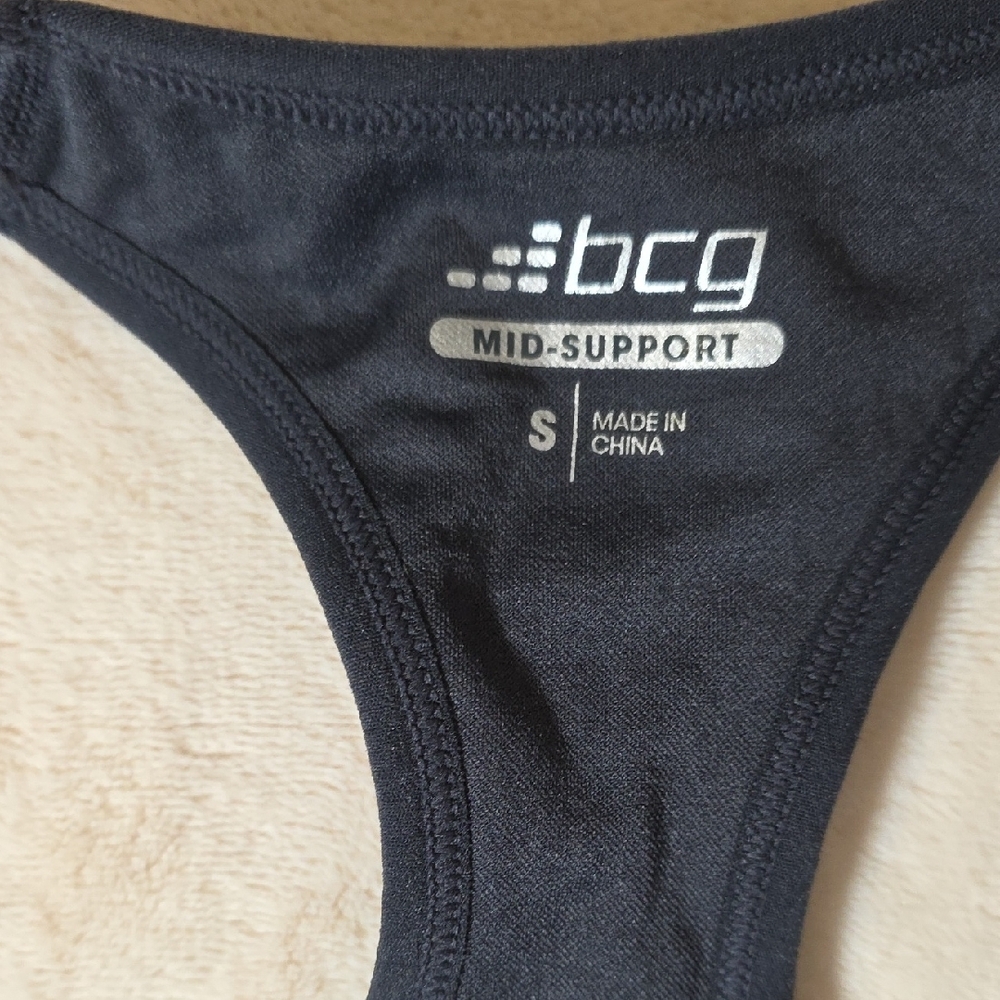 BCG Women's Mid-Impact Black Sports Bra - Picture 4 of 13